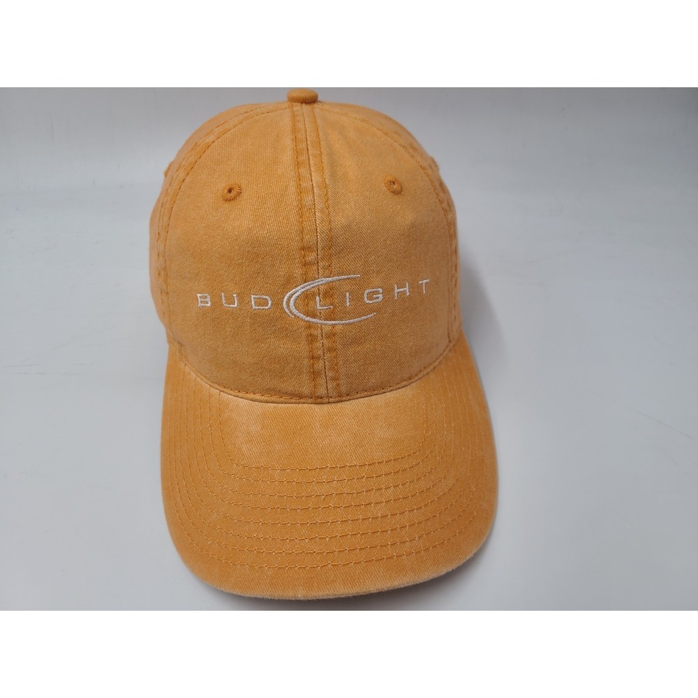 Bud Light The Game Strapback Adjustable Hat Cap Cotton Casual Men‎ Women Orange